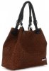 Bőr táska shopper bag Vittoria Gotti vörös V80047